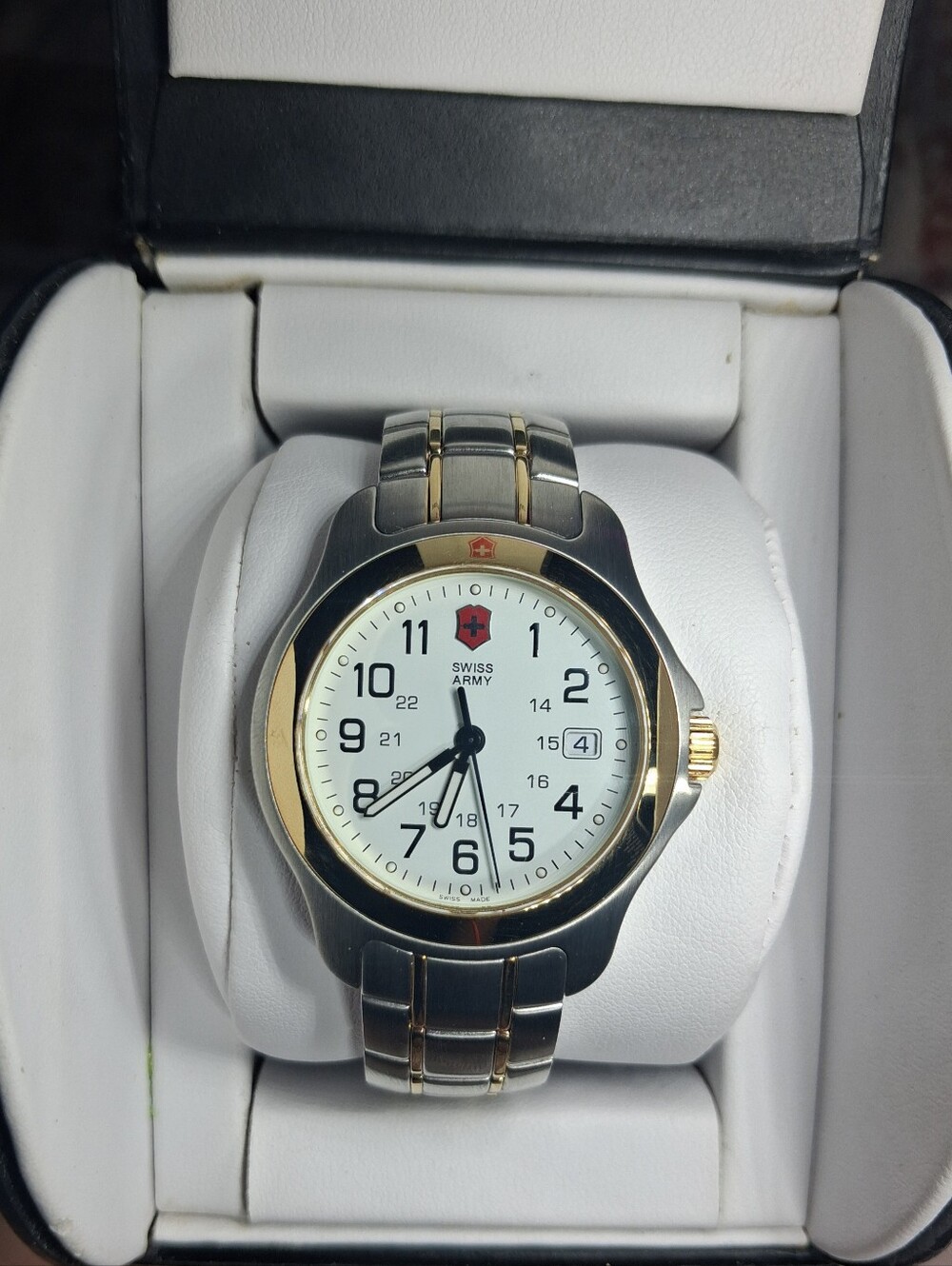 Vintage Victorinox Swiss Army Officer's Two-Tone Watch 24578